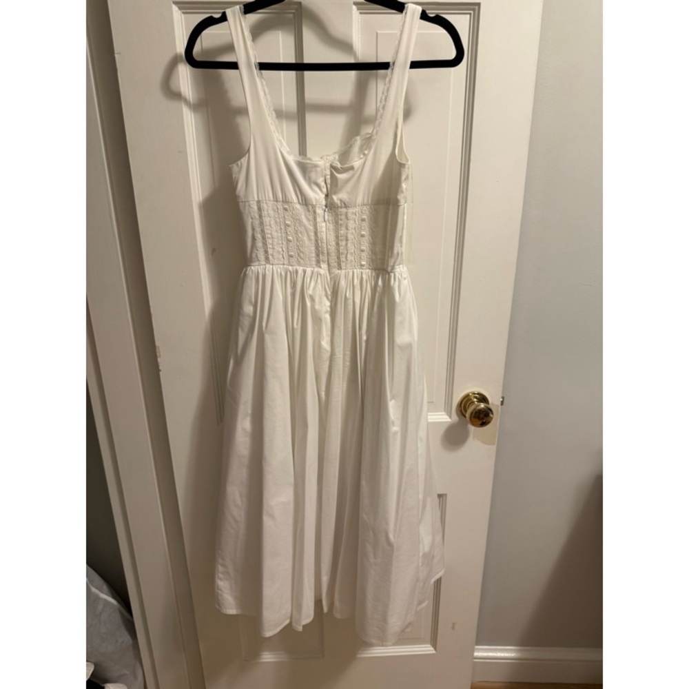 House of CB ‘Perle’ White Lace Trim Midi Dress - Picture 9 of 14